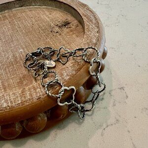 James Avery RETIRED Quatrefoil Charm Bracelet